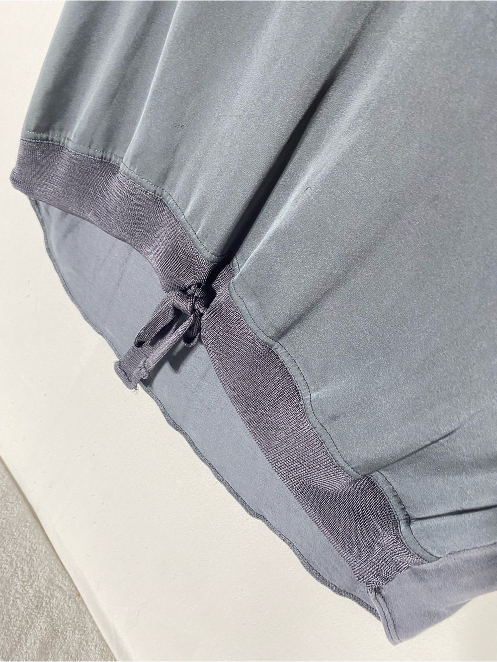 Ricki's Dark Grey Flowy Tank Top with Bottom Tie Accent M - Picture 10 of 15